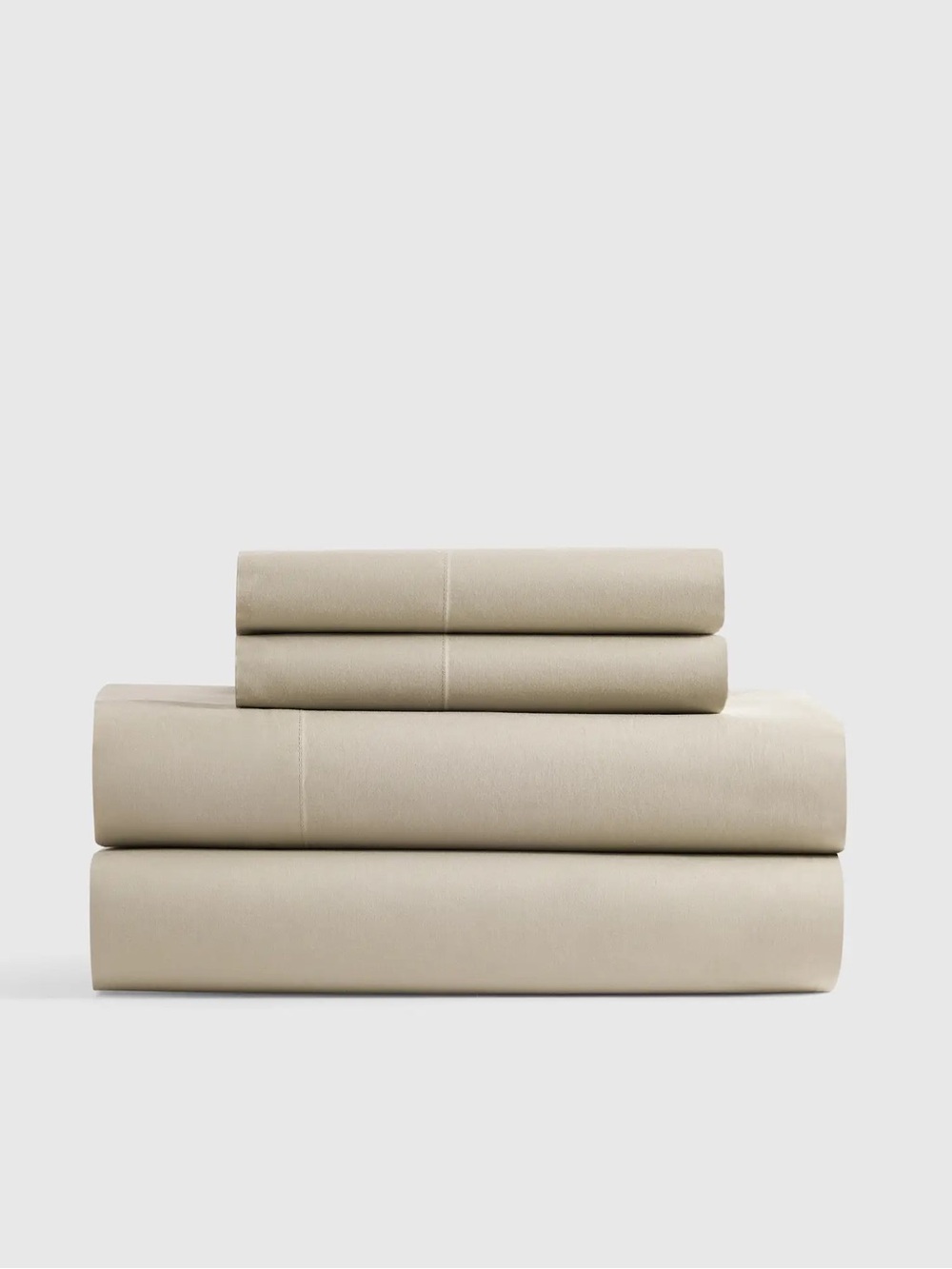 NEW Queen Toffee Organic Crisp Percale Sheet Set $99 PRICED TO SELL